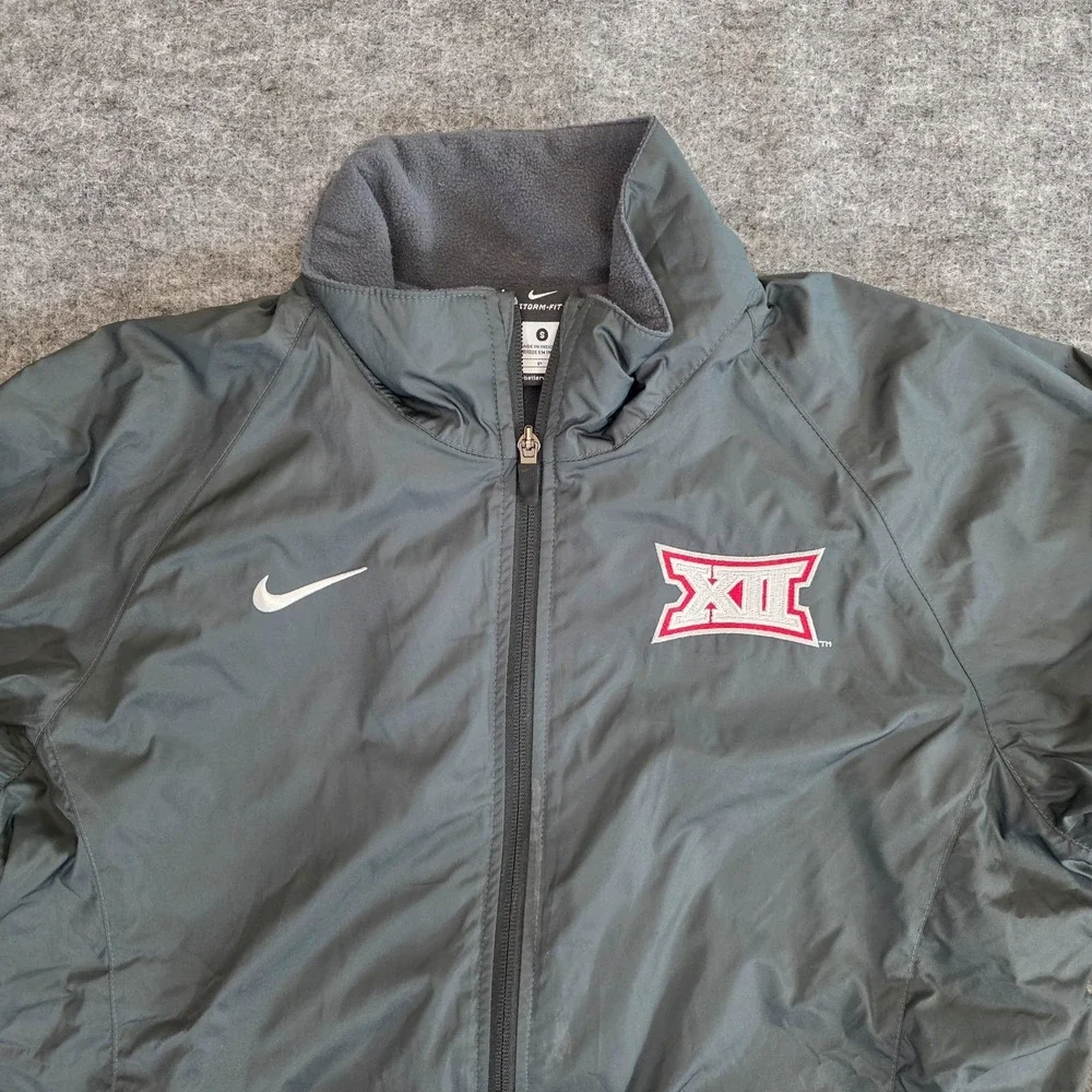 Nike Storm-Fit‎ Jacket Womens Small Gray Big 12 NCAA Athletic Windbreaker
